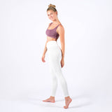 Yoga Leggings gerippt weiss