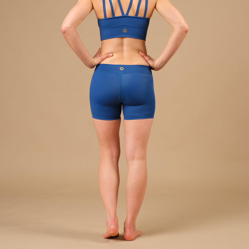 Yoga Shorts Eco Mare blau