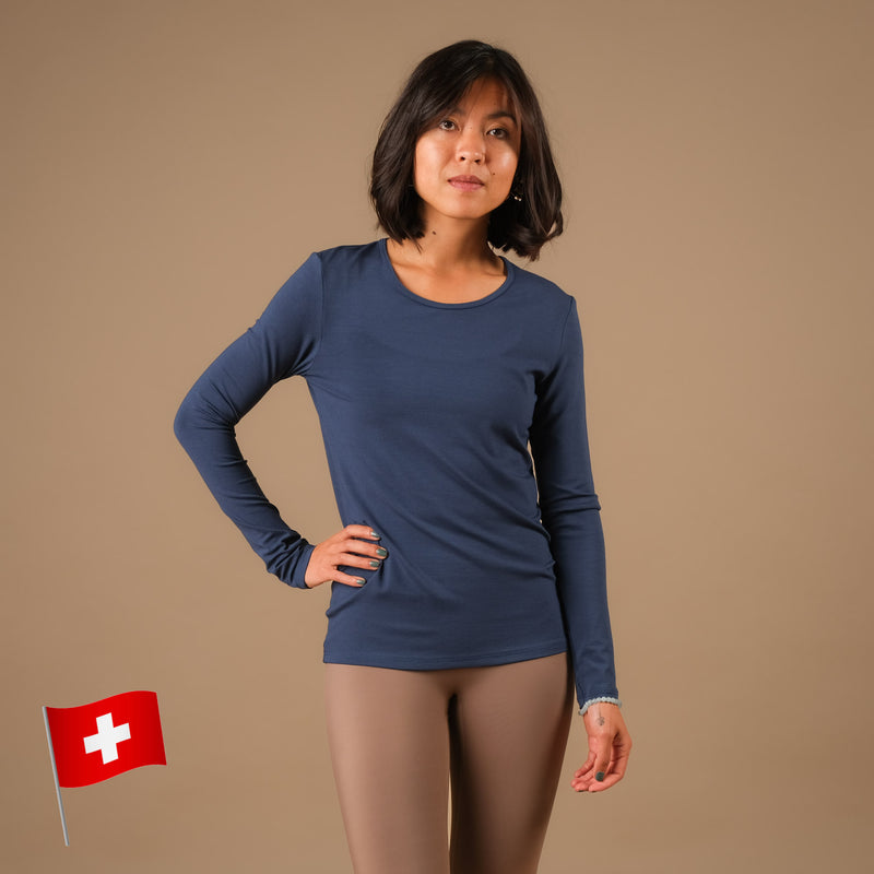 Yoga Shirt Classy langarm: Perfektes Basic Shirt made in Switzerland – Yoga  Boutique