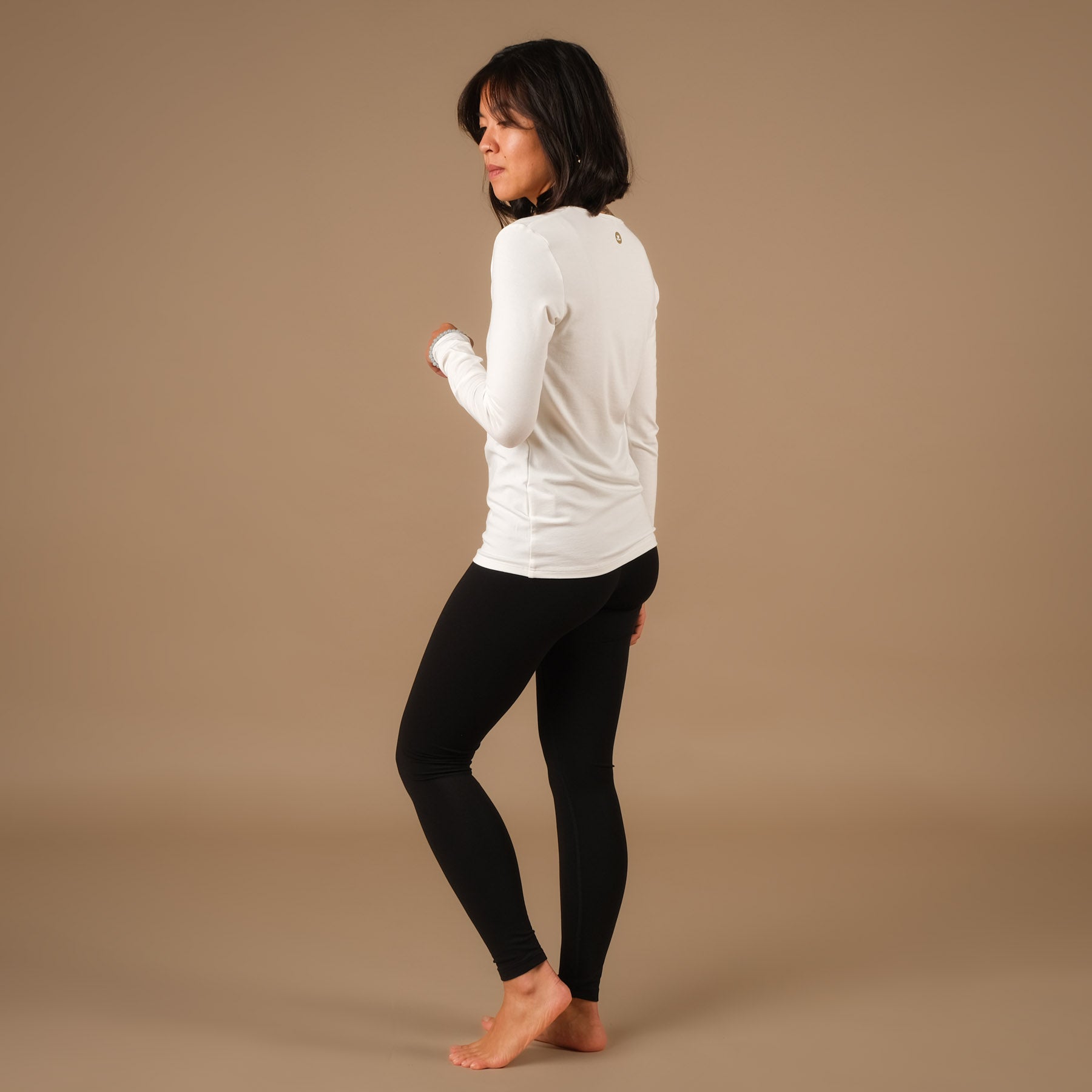 Yoga Shirt Classy langarm weiss