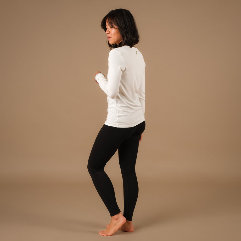 Yoga Shirt Classy langarm weiss