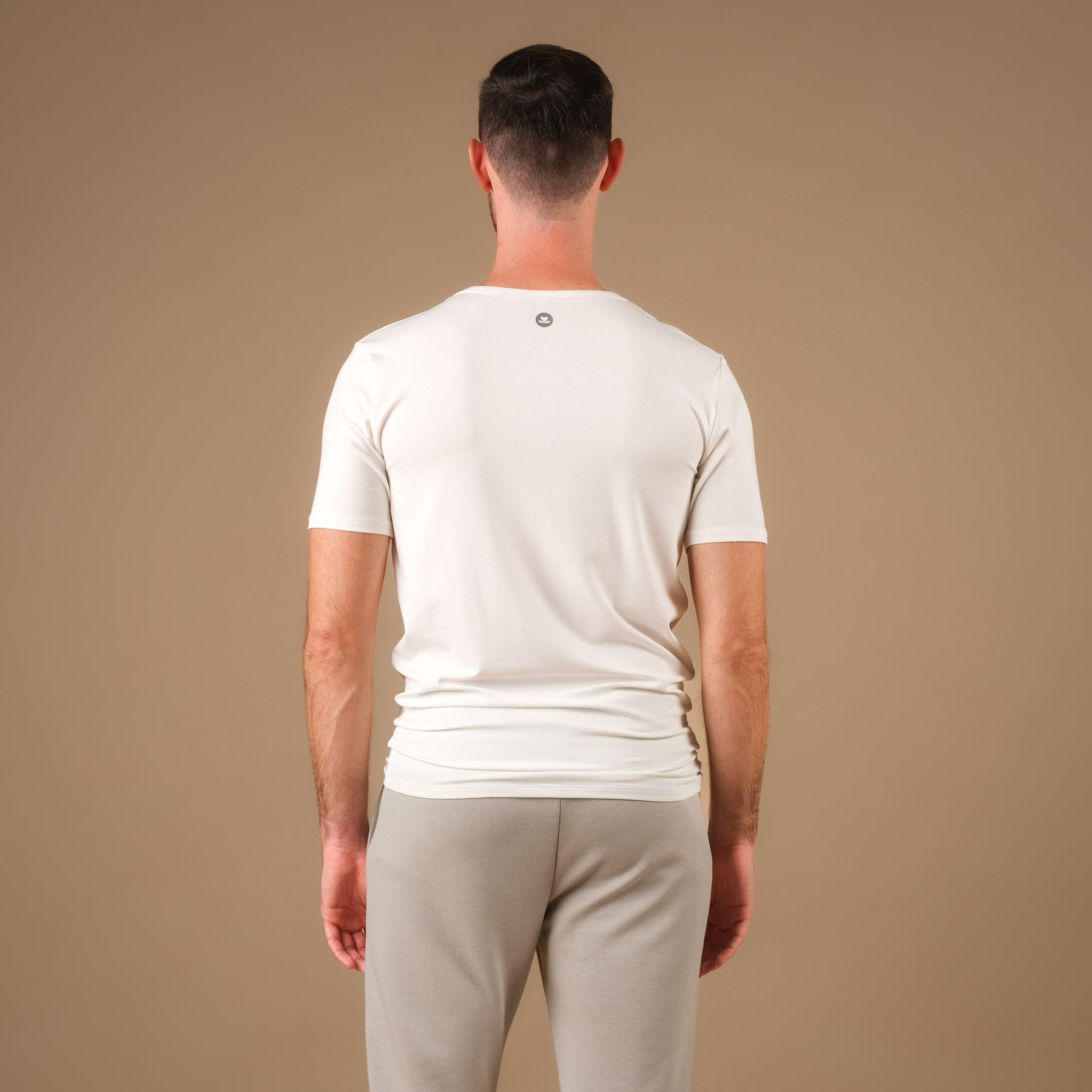 Herren Yoga Shirt Classy kurzarm weiss