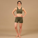 Yoga Shorts Eco Mare Econyl olive
