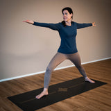 Yogamatte SuperGrip 2.0 Balance sehr rutschfest schwarz