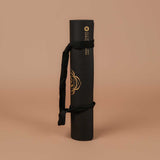 Yogamatte SuperGrip 2.0 Chakras schwarz mit gold Print inkl. Tragegurt