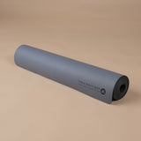 Yogamatte SuperGrip 2.0 Moon graublau mit Hilfslinien zum korrekten Ausrichten