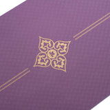 Yogamatte TPE gold Print violett