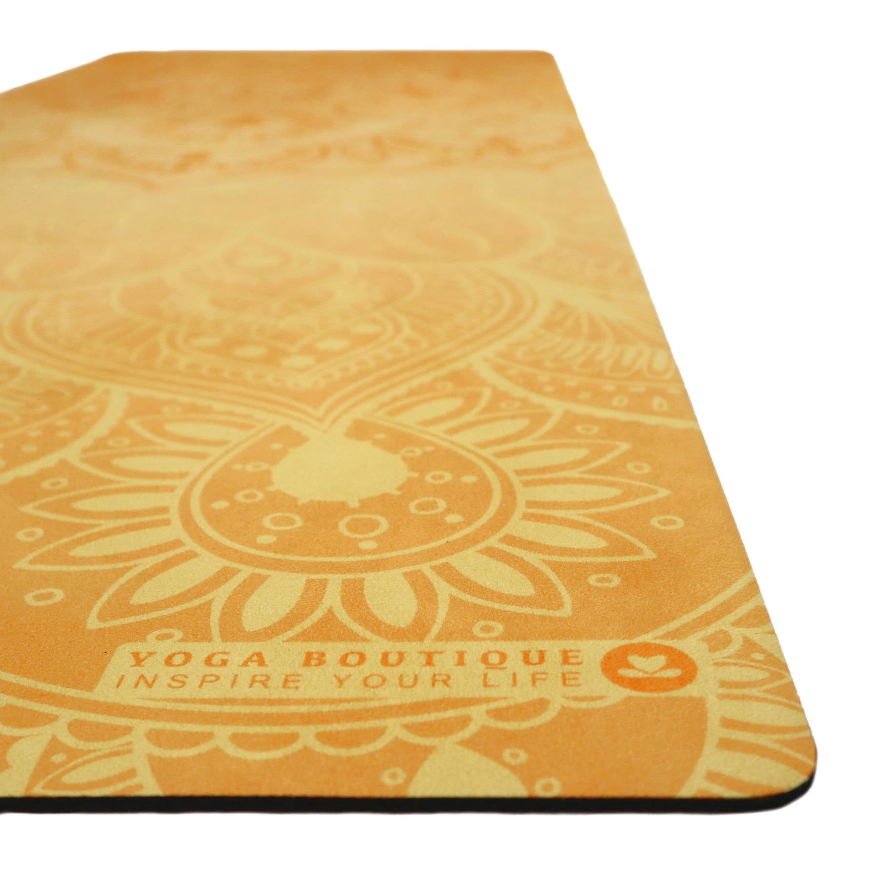 Yogamatte Velours Mandala gelb