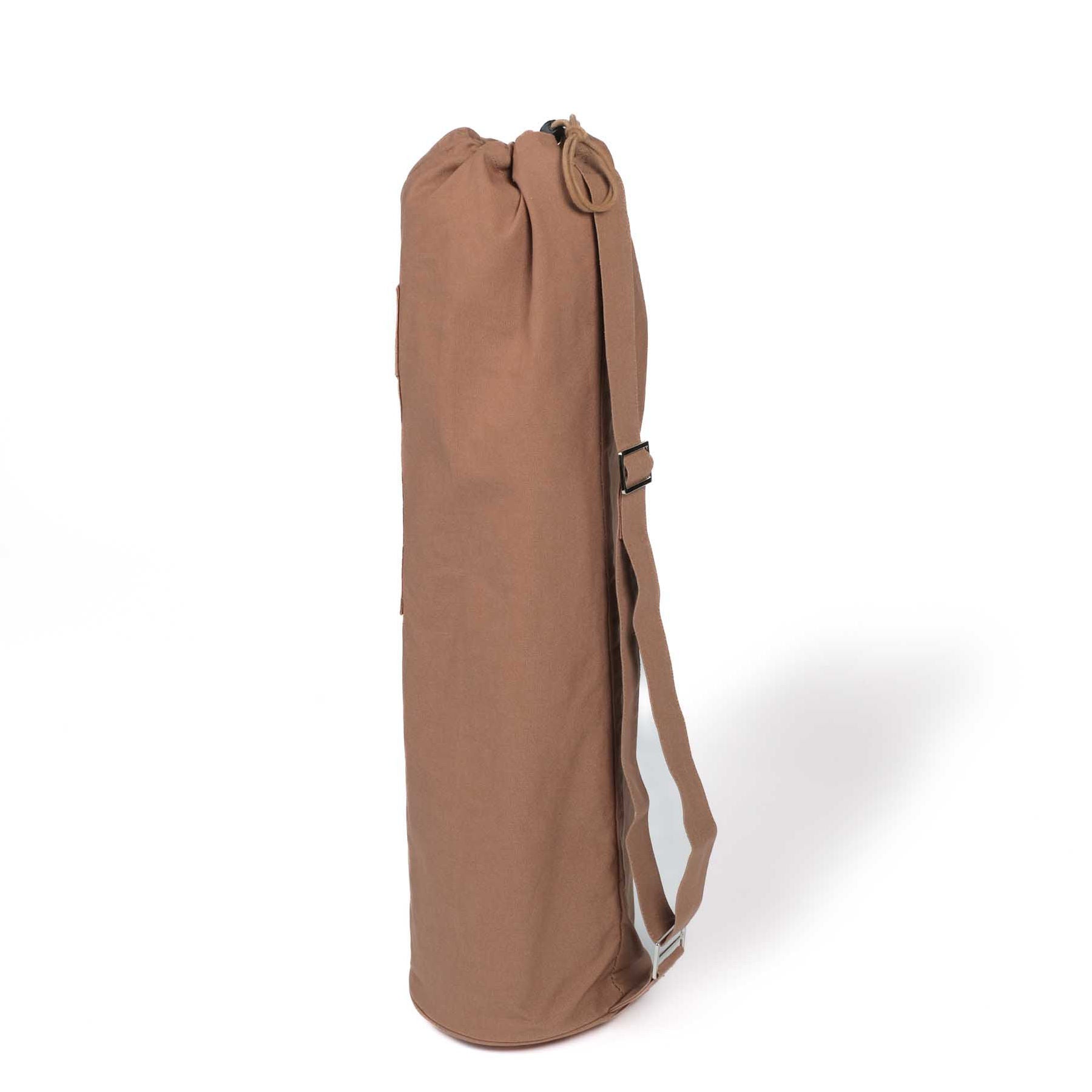 Yogamatte-Tasche Lotus aus Bio Baumwolle brown earth